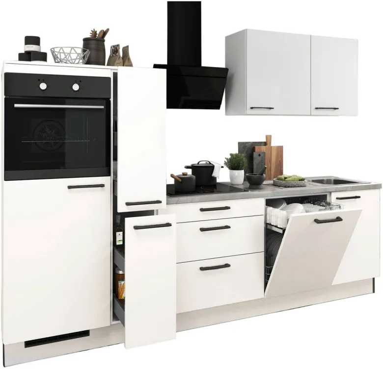 artego Küchenblock Feel weiß B/H/T: ca. 280x210x60 cm