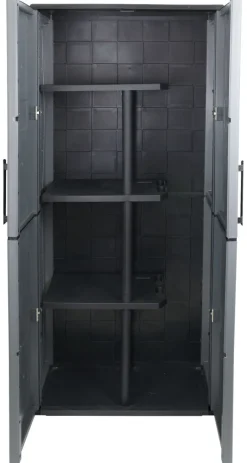ArtPlast Kunststoffschrank Free dunkelgrau Kunststoff B/H/T: ca. 68x163x37 cm