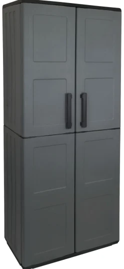 ArtPlast Kunststoffschrank Free dunkelgrau Kunststoff B/H/T: ca. 68x163x37 cm