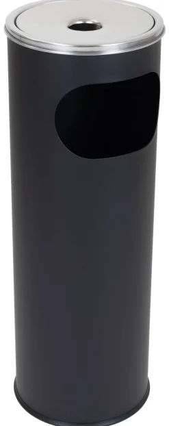 Aschenbecher schwarz Metall