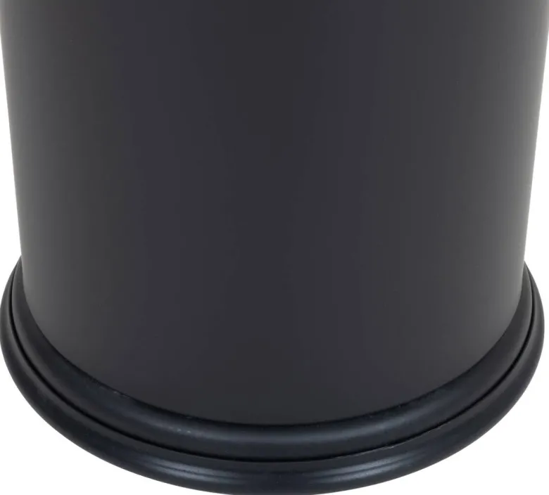 Aschenbecher schwarz Metall