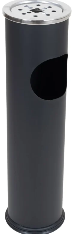 Aschenbecher schwarz Metall