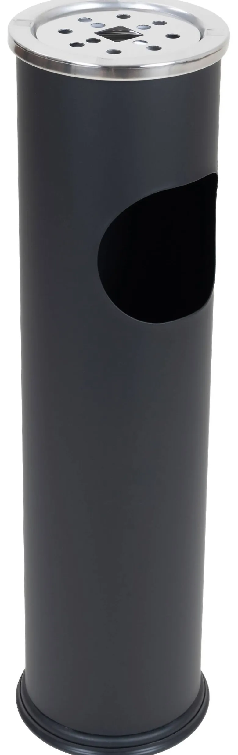 Aschenbecher schwarz Metall
