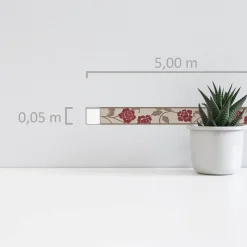 A.S.Creation Bordüre beige braun rot B/H/D: ca. 5x500x8,3 cm