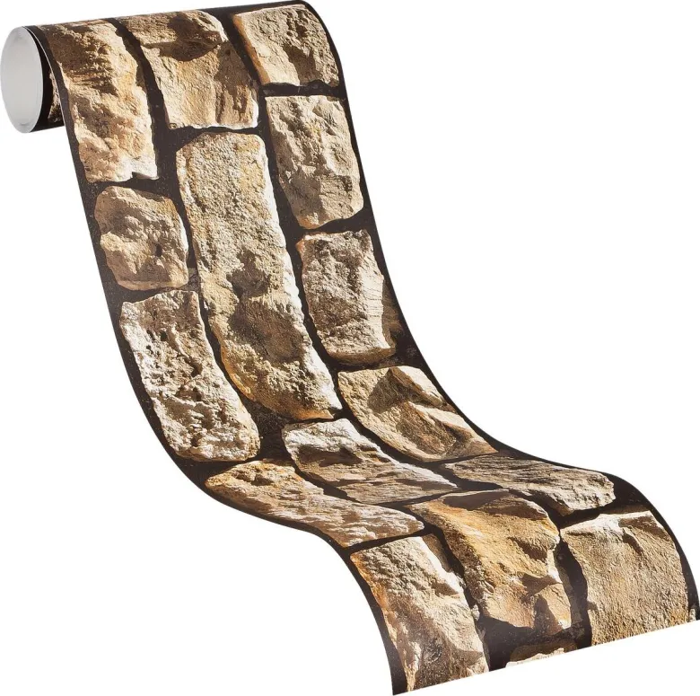 A.S.Creation Bordüre beige schwarz gelb B/H/D: ca. 17x500x5,5 cm