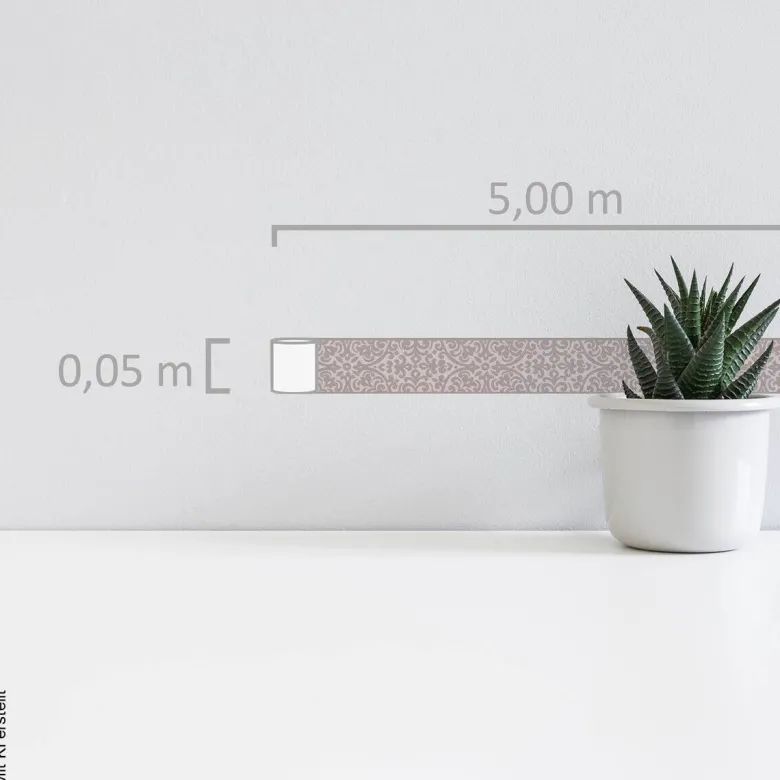 A.S.Creation Bordüre grau braun beige B/H/D: ca. 5x500x5,5 cm