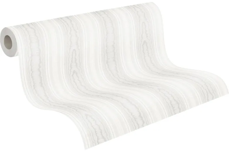 A.S.Creation Papiertapete weiß B/H/D: ca. 53x1005x7,6 cm