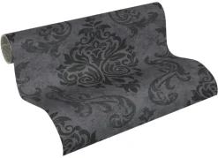 A.S.Creation Tapete schwarz grau B/H/D: ca. 52x250x7,5 cm