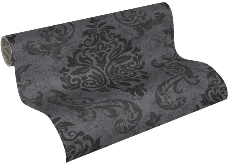 A.S.Creation Tapete schwarz grau B/H/D: ca. 52x250x7,5 cm