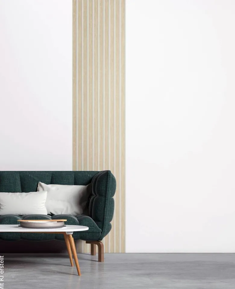 A.S.Creation Tapete weiß beige B/H/D: ca. 52x250x7,5 cm