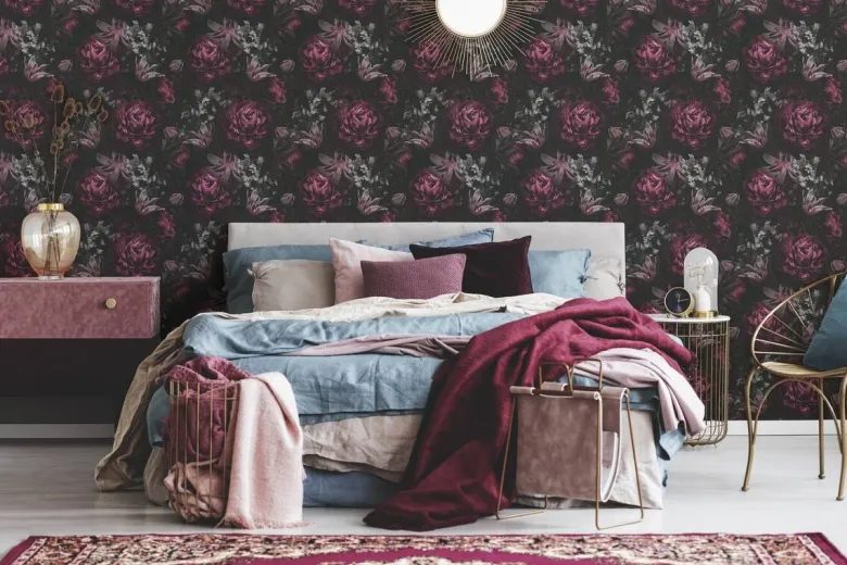 A.S.Creation Vliestapete Floral Floral lila B/H: ca. 0,53x10,05 cm