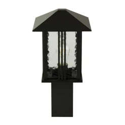 Außenleuchte klar schwarz B/H/L: ca. 23x45x23 cm