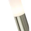 Außenwandleuchte 3157LED stahlfarbig Opal H/T/D: ca. 39x17x7,6 cm