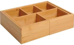 Aufbewahrungsbox 833-470 natur Bambus B/H/T: ca. 24,6x17,6x7 cm