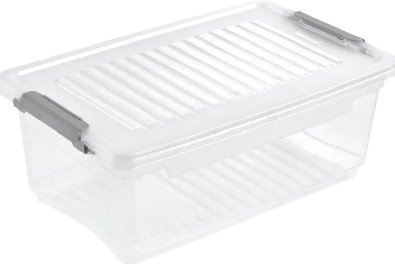 Aufbewahrungsbox transparent B/H/L: ca. 18,5x10,5x28,5 cm
