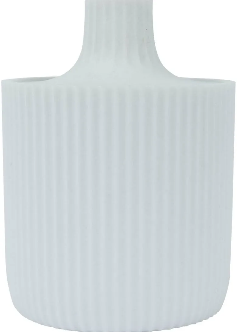 Aufbewahrungsdose Samos weiß Polyresin