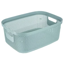 Aufbewahrungskorb blau B/H/L: ca. 28,5x38x15 cm