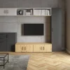 Aufsatz Multi-Stauraum Typ 9 Eiche Artisan Nachbildung B/H/T: ca. 45x35x40 cm