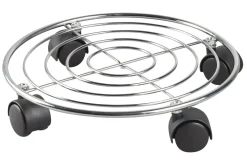 Axentia Pflanzenroller Chrom Metall B/H/L: ca. 30,5x6x30,5 cm