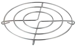 Axentia Topfuntersetzer Chrom Metall B/H/L: ca. 24x2x24 cm