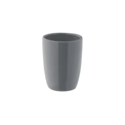 Axentia Zahnputzbecher Pisa anthrazit Keramik B/H/L: ca. 7,5x10,5x7,5 cm