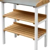 AXI Pflanztisch braun B/H/L: ca. 37x92x76 cm