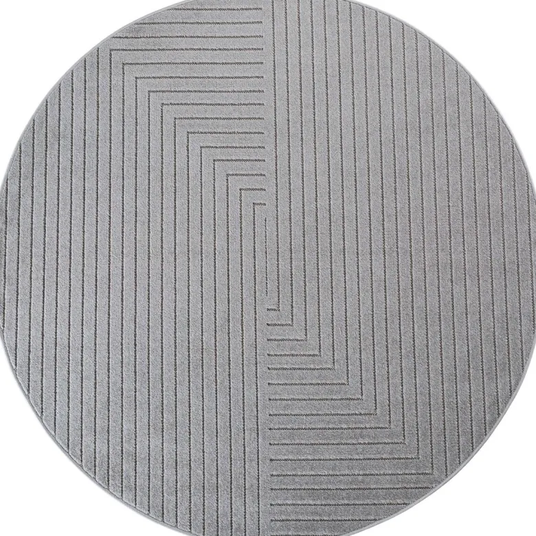 Ayyildiz Flachwebteppich NOVA silber D: ca. 120 cm