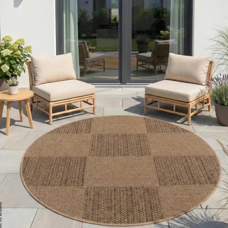 Ayyildiz Flachwebteppich TIMBER beige D: ca. 200 cm