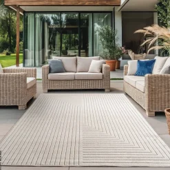 Ayyildiz In-/Outdoor-Teppich NOVA creme B/L: ca. 120x170 cm