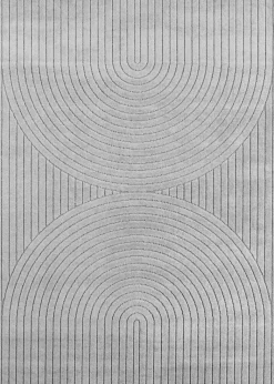 Ayyildiz In-/Outdoor-Teppich NOVA silber B/L: ca. 80x150 cm