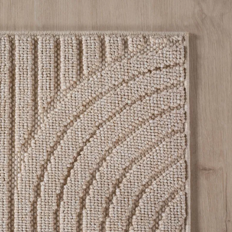 Ayyildiz Kurzflorteppich HELIX beige B/H/L: ca. 80x0,7x250 cm