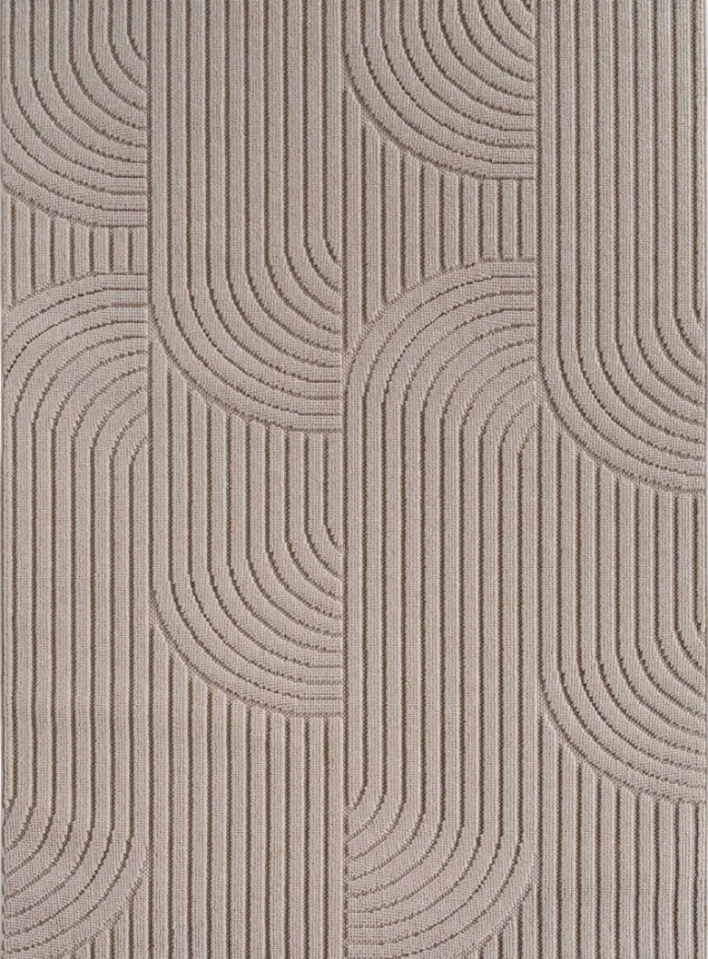 Ayyildiz Kurzflorteppich HELIX beige B/H/L: ca. 80x0,7x250 cm