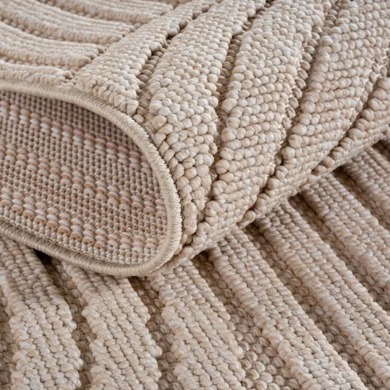 Ayyildiz Kurzflorteppich HELIX beige B/H/L: ca. 80x0,7x250 cm