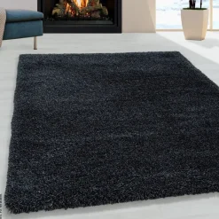 Ayyildiz Teppich FLUFFY anthrazit B/L: ca. 60x110 cm