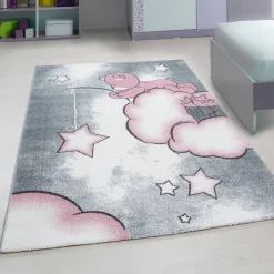 Ayyildiz Teppich KIDS pink B/L: ca. 140x200 cm