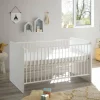Babybett Alex weiß Graphit Liegefläche B/L: ca. 70x140 cm