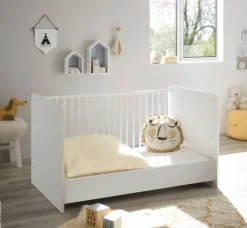 Babybett Alex weiß Graphit Liegefläche B/L: ca. 70x140 cm