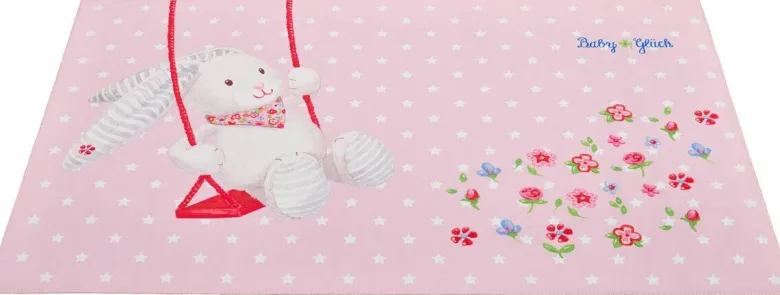 Baby Glück Kinderteppich rosa B/L: ca. 100x160 cm
