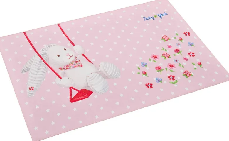 Baby Glück Kinderteppich rosa B/L: ca. 100x160 cm