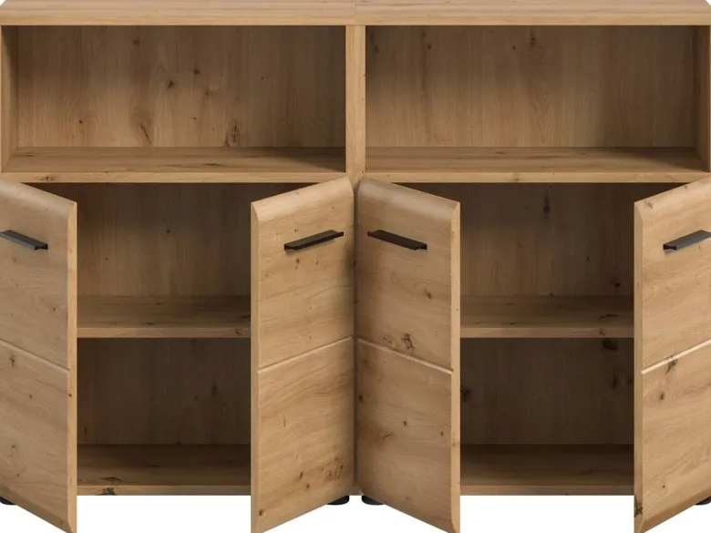 Badezimmer-Set Ice Artisan Oak Nachbildung B/H/T: ca. 120x80x30 cm