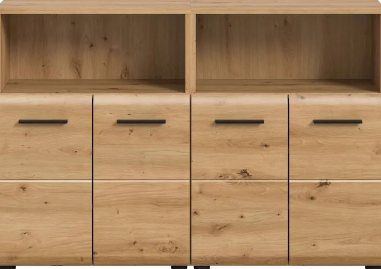 Badezimmer-Set Ice Artisan Oak Nachbildung B/H/T: ca. 120x80x30 cm