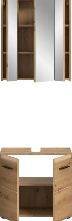 Badezimmer-Set Ice Artisan Oak Nachbildung B/H/T: ca. 60x185x30 cm