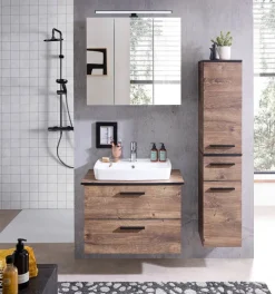 Badezimmer-Set Quickset 374 Eiche Ribeck Nachbildung B/H/T: ca. 75x200x44,5 cm