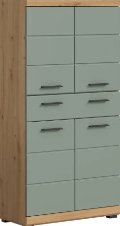 Badezimmer-Set Scout Eiche Artisan Nachbildung salbei Nachbildung B/H/T: ca. 74x141x31 cm