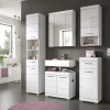 Badezimmer-Set Scout weiß weiß Hochglanz B/H/T: ca. 164x191x34 cm