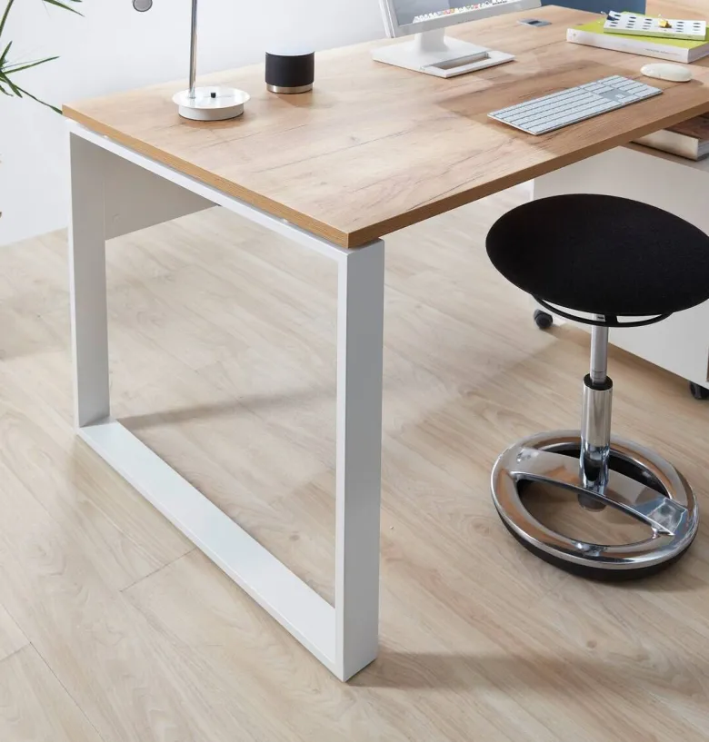 Badezimmer-Set 8019-513 weiß Eiche Navarra Nachbildung B/H/T: ca. 158x75x79 cm