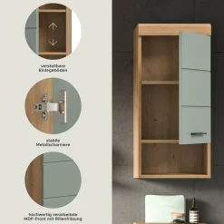 Badhängeschrank Scout Eiche Artisan Nachbildung salbei Nachbildung B/H/T: ca. 37x79x24 cm