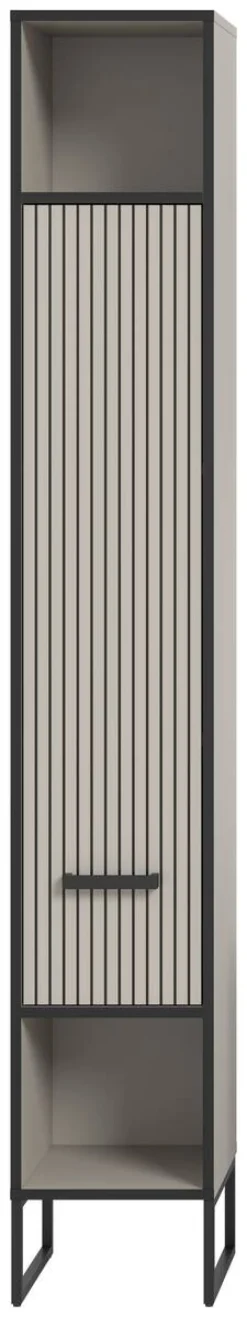 Badhochschrank BAGNO schwarz Kaschmirgrau Nachbildung B/H/T: ca. 30x192x32 cm