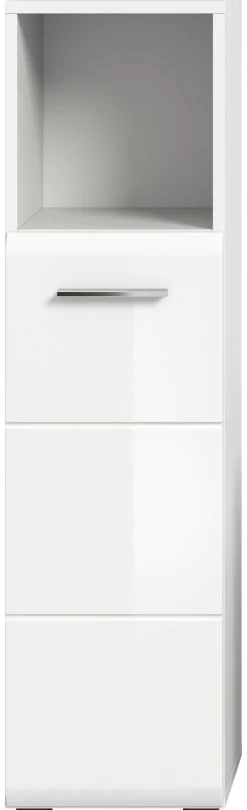 Badhochschrank ICE weiß weiß Hochglanz B/H/T: ca. 30x110x30 cm