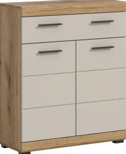 Badhochschrank Scout Evoke Oak Nachbildung Kaschmirgrau Nachbildung B/H/T: ca. 74x88x31 cm